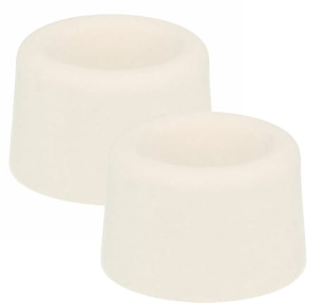 Benson Deurbuffers / deurstoppers rubbers - 2x - wit - 40 x 25 mm - met schroefbevestiging