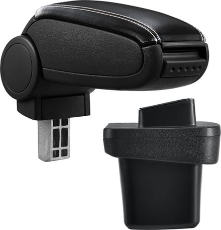 Armsteun-Volkswagen Golf 7-kunstleer-zwart+wit stiksel