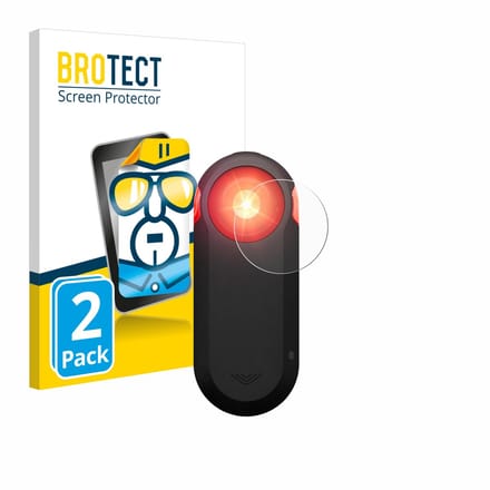 BROTECT - Screenprotector voor Garmin Varia RTL516 - Folie Beschermfolie transparant 2 Stuks