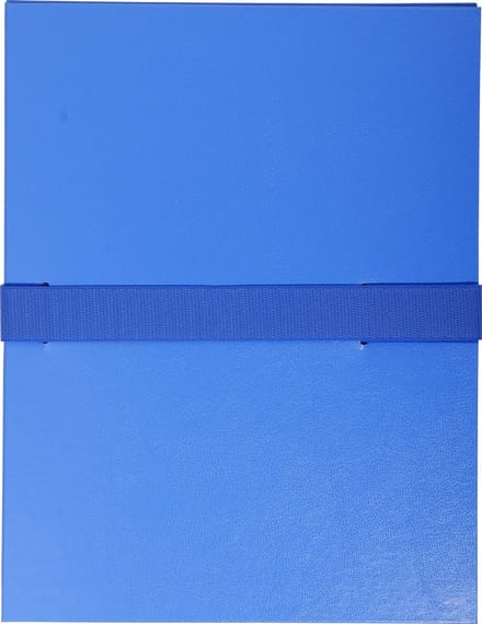 Exacompta 10x Map uitrekbare rug en klep in Balacron - 24x32 cm - Blauw - 622E