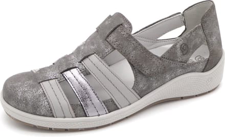 Suave Dames Bandschoen - 18507T4 Grijs/Zilver - Maat 41