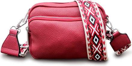 THL Design Kleine Dames Schoudertas - Telefoontasje - Crossbody Tas - Bag Strap - Rood