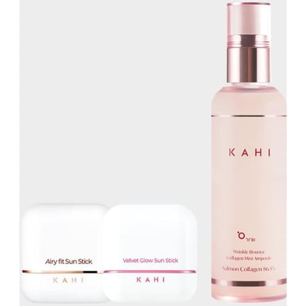 KAHI Stick Solaire Airy Fit & Velvet Glow + Brume Set de 3 Articles white