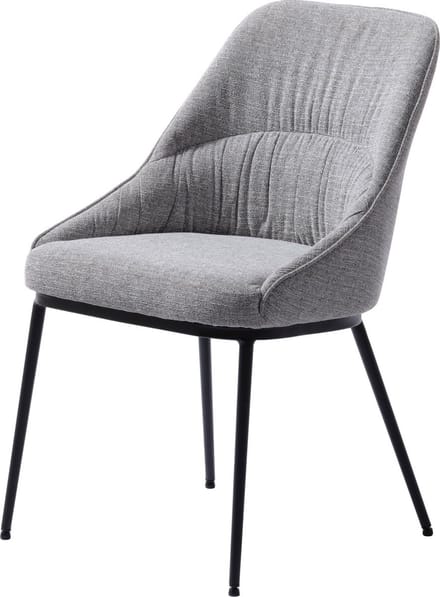 Eetkamerstoel Meridian Mid Grijs Tweed - Giga Living