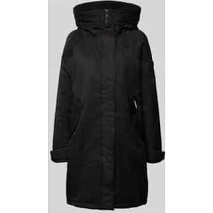 Lange parka met blinde ritssluiting, model 'SEMIE2'