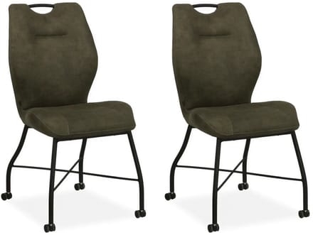 MX Sofa - Eetkamerstoel Nox - Moss (set van 2 stuks)