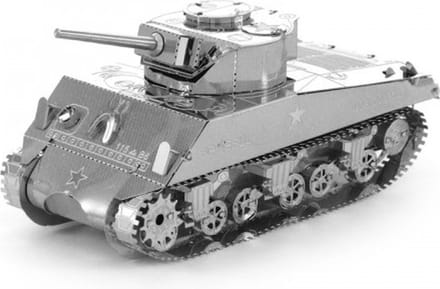 De Bouwplaats Sherman Tank Bouwpakket - Metalen bouwplaat - Vanaf 14 jaar