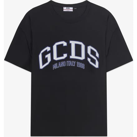 T-shirt met zwart man logo