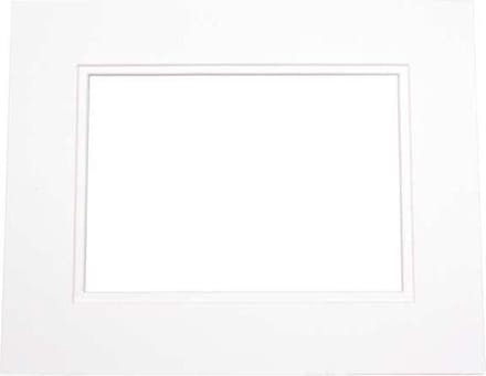 Passepartout Dubbeldik Wit/Wit 50,8x61cm (10 stuks)