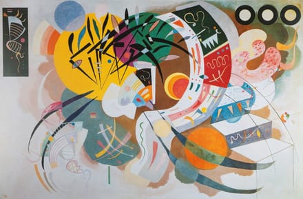 Bluebird Puzzle legpuzzel Kandinsky - Courbe dominante 1936 - 1000 stukjes.