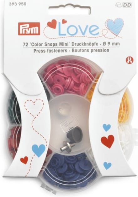 Prym Love Color Snaps Mini DK doos 6 kleurs - Drukknopen Color Snaps - Prym