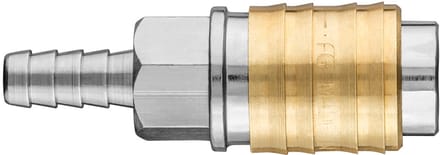 NEO Serie - Snelkoppeling voor Compressor - 8 mm - Roestvrij Staal - Messing