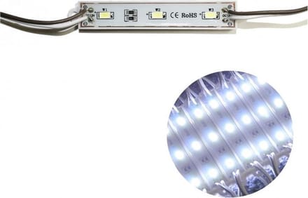 LED Module 3-LED Koud Wit EXTRA FEL 5630 LED's - dimbaar - IP65