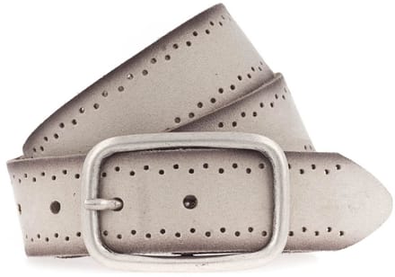 MUSTANG Leren riem Woman´s Belt 3.5 W100 Dark Vanilla beige