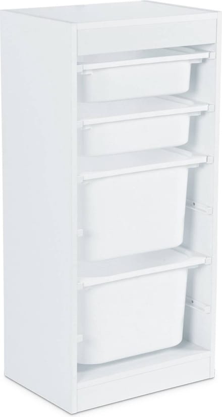 sweeek - Kinderopbergmeubel met 4 opbergbakken