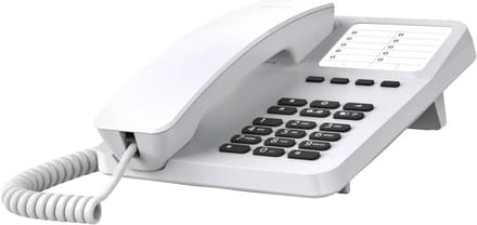 Vast Telefoon met Snoer, 10 Directknoppen & Hoortoestel Compatibel - Wit