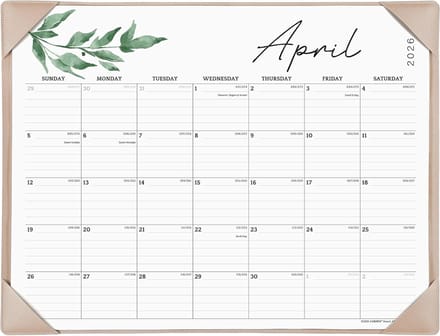 Grote Bureaukalender 2025-2026 met Desktopmat - Jaarkalender voor Thuis, School en Kantoor