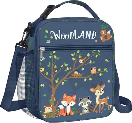 Geïsoleerde Thermische Lunch Tas voor Kinderen - Draagbare School Lunch Box met Flessenhouder