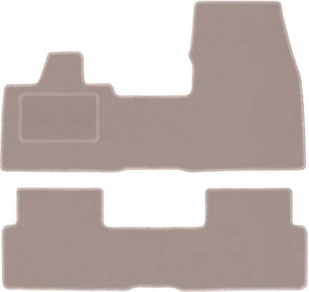 Beige velours matten voor: BMW I3 L01 hatchback (2013-)