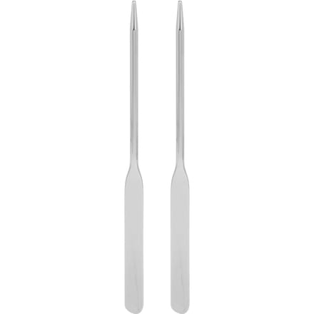 2 stuks Make-up Foundation Spatel Professioneel Dubbel Hoofd Roestvrij Staal Cosmetische Meng Make-up gray