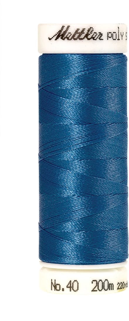Mettler borduurgaren - Blauw - Nr 3815 - Polysheen - 200 meter