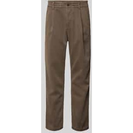 Regular fit broek met bandplooien, model 'CHASY'