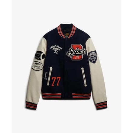 Superdry - College Geborduurde Varsity Jas - Heren