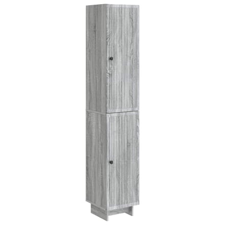 vidaXL - Kast - Set - 2 - st - Grijs - Sonoma - Bewerkt - hout