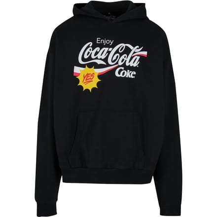 Merchcode Coca Cola - Refreshed Oversize Hoodie/trui - S - Zwart