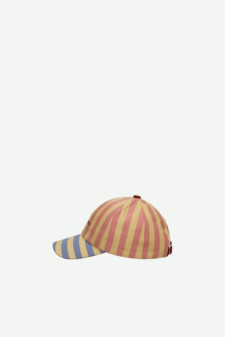 Sticky Lemon - pet - strepen - koraalroze + zandgeel