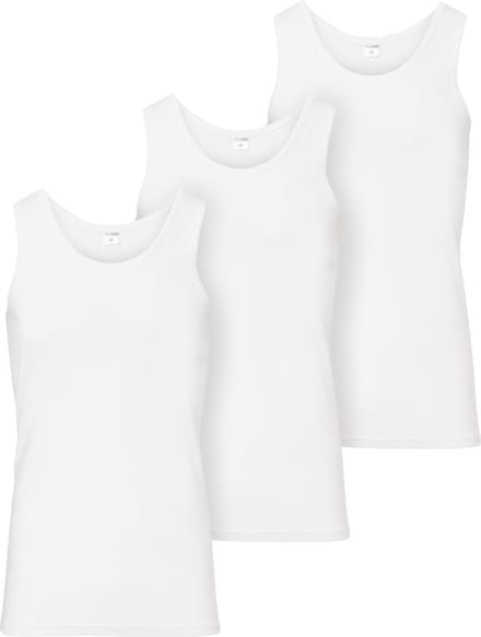 Ladeheid 3 pack Heren Singlet-Onderhemd Heren – Katoen – Wit – 4XL – LA-LA40-258-US