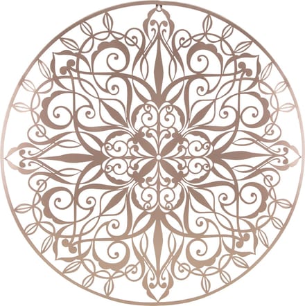 Art for the Home Metal Art Luxe mandala roségoud D80cm