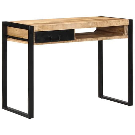 vidaXL - Bureau - 100x50x75 - cm - massief - ruw - mangohout