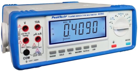 True RMS Digitale Tafel-Multimeter met 22000 Counts, LCD-Display, USB-interfaces en Batterijvoeding
