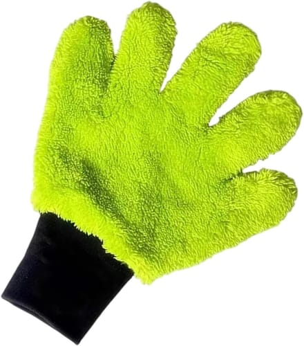 Autowashandjes - Microvezel Wasvellen - Auto Reinigen - Ergonomisch Ontwerp - 26 x 20 cm - Groen