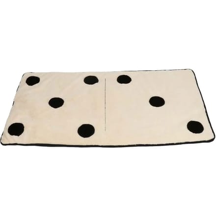 Coockoo plaid DOMINO DREAM voor honden 120x60x1cm wit/zwart