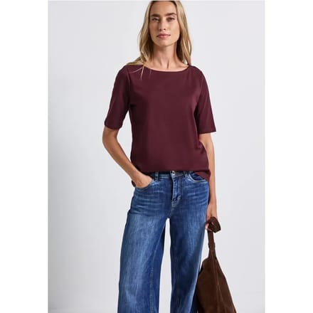 Shirt met boothals