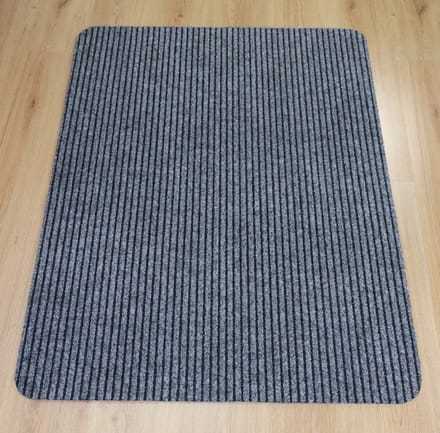 PRIMA - Heavy Duty - Deurmat - Schraapmat - Ribbel - grijs - 90x120cm - antislip