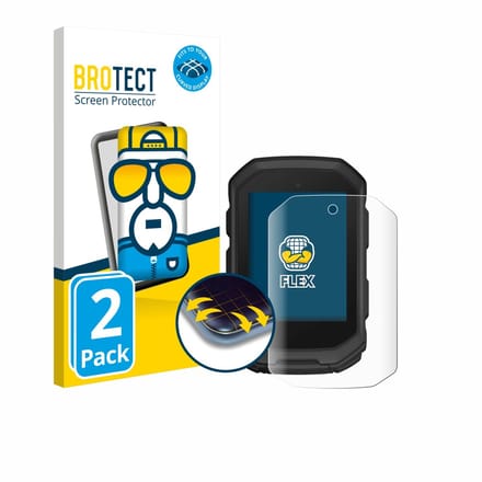 BROTECT - Screenprotector voor Garmin Edge MTB - Folie Beschermfolie transparant volledig dekking - 2 Stuks