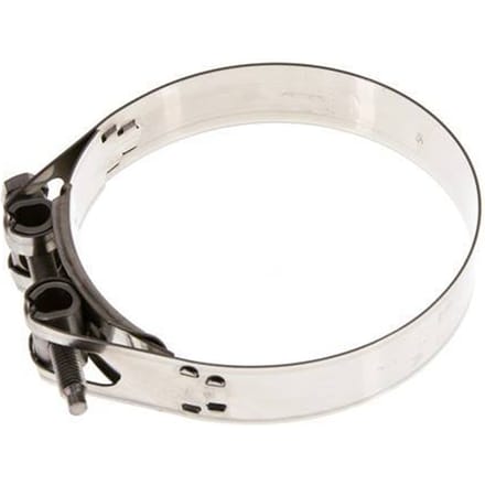112 - 121 mm Slangklem van Rvs 304 met een 25 mm band - Norma