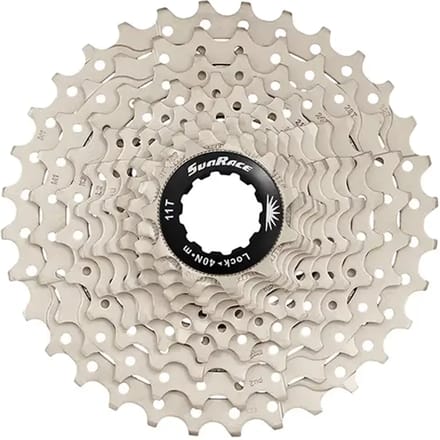 Cassette Sunrace CSRS3 11 speed 11-28T - metallic met zwarte spider