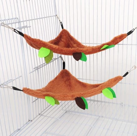 Hiden - Hamster Hangmat - Hangmat – Dierenaccessoires - Bruin