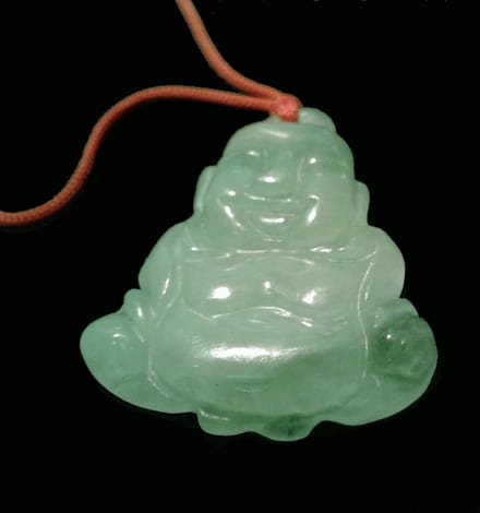 Happy Buddha Jade Lucky Hanger