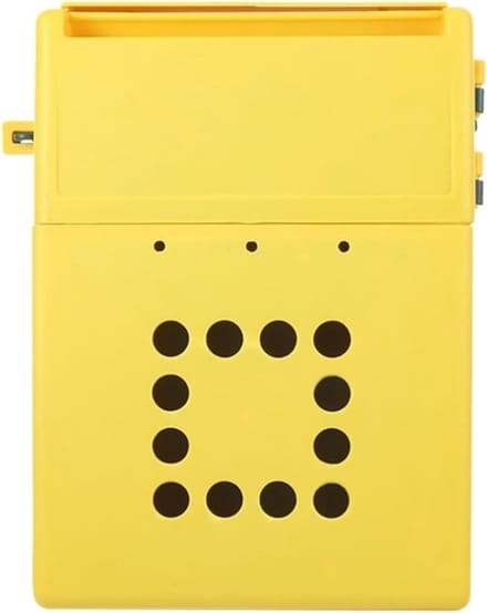 Wandbrievenbus - Brievenbus aan muur - Post ontvangen - Modern design - 45 cm - Geel