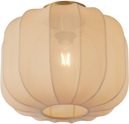 QAZQA pluni - Japandi Plafondlamp - 1 lichts - Ø 32 cm - Beige -