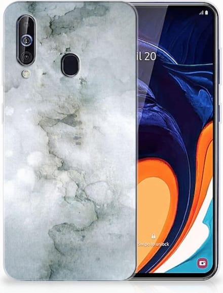 Hoesje maken Samsung Galaxy A60 Painting Grey
