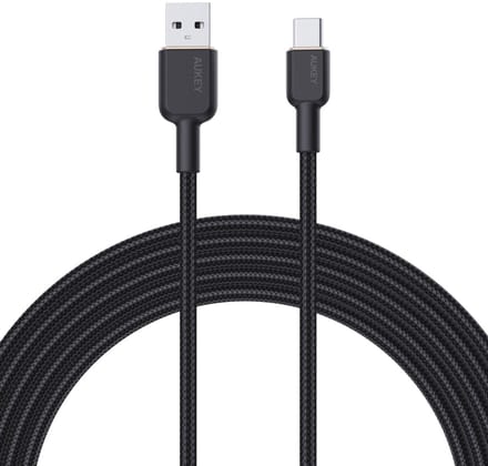 Aukey CB-NAC1 USB-C Type-C Power Delivery PD 60W 3A 1m nylon - Black