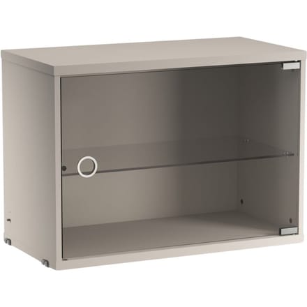 String Furniture Vitrinekast met glazen deur - beige