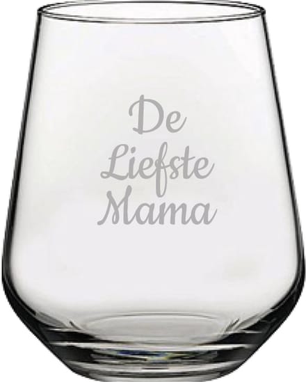Gegraveerde Drinkglas 42,5cl De Liefste Mama