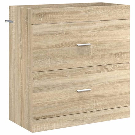 vidaXL - Badkamer - Onder - Het - Wastafel - Kast - Sonoma - Eiken